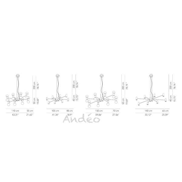 Modoluce Chandelier Suspension