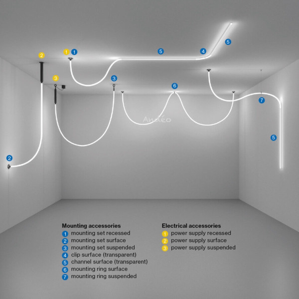 Xal Mounting Set Recessed