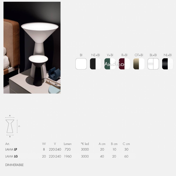 Icone Lama Table