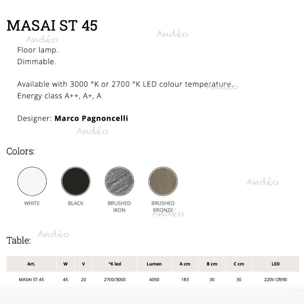 Icone Luce Masai ST 45