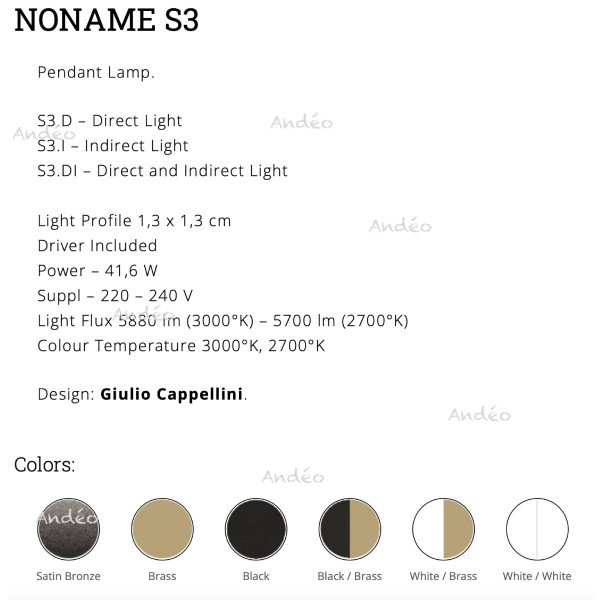 Icone Luce NoName S3