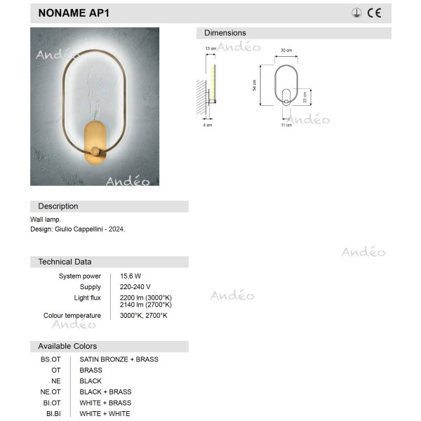 Icone Luce NoName AP1