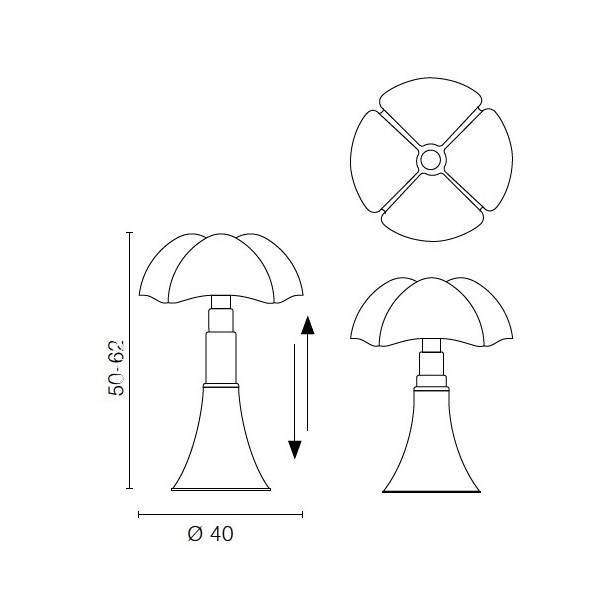 Martinelli Luce Pipistrello Med
