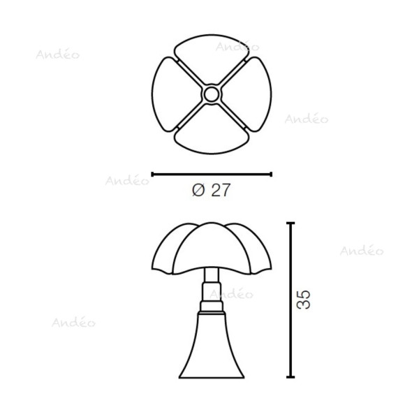 Martinelli Luce MiniPipistrello Cordless