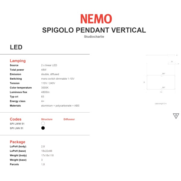 Nemo Spigolo Vertical