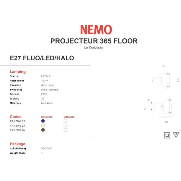 Nemo Floor Projecteur 365
